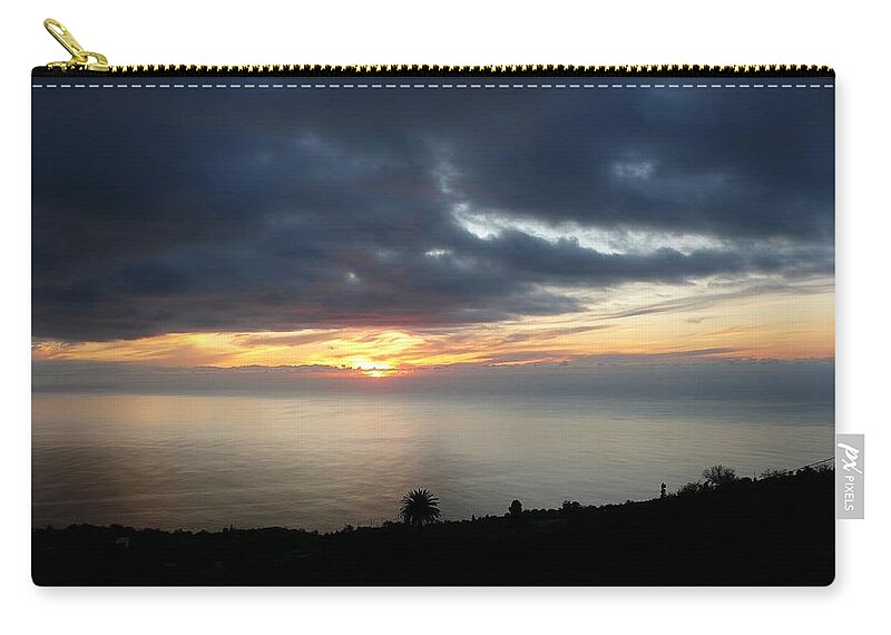Sunset Zip Pouch featuring the photograph Sunset #17 by Jackie Russo