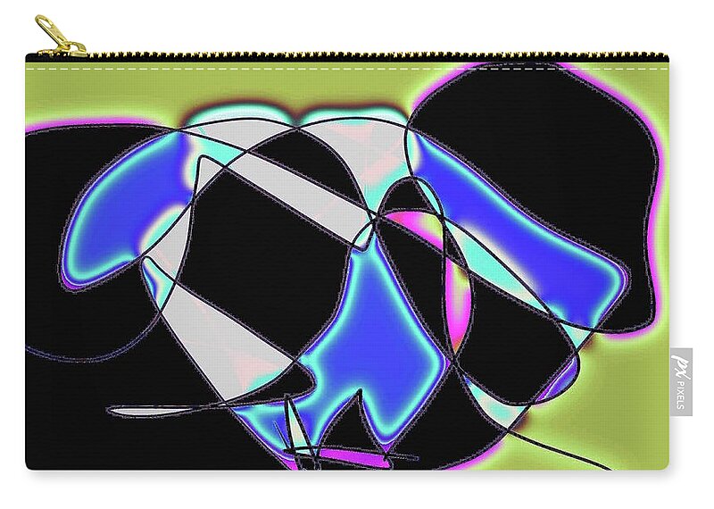 Jgyoungmd Zip Pouch featuring the digital art 170105a by Jgyoungmd Aka John G Young MD