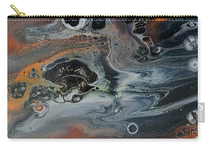 Abstract Zip Pouch featuring the painting #170a by Gerry Smith