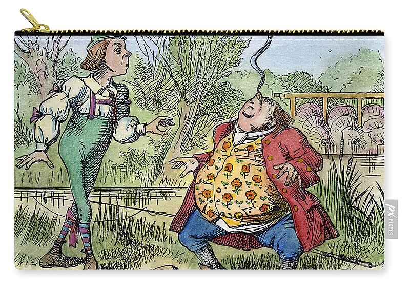 1865 Zip Pouch featuring the painting Alice In Wonderland #18 by Granger