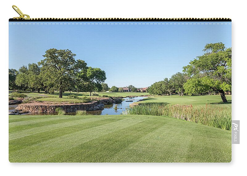 18th Hole Zip Pouch featuring the photograph 18th Hole - view 3 by John Johnson