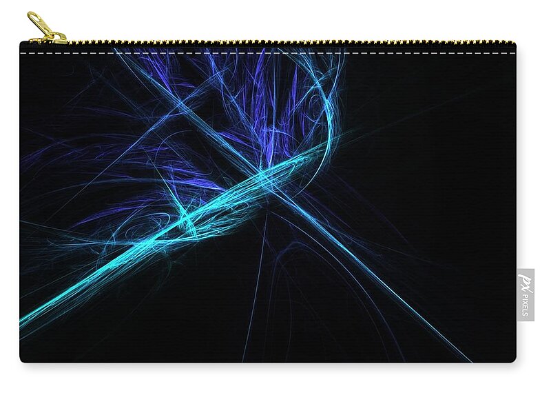 Abstract Zip Pouch featuring the digital art Abstract #19 by Super Lovely