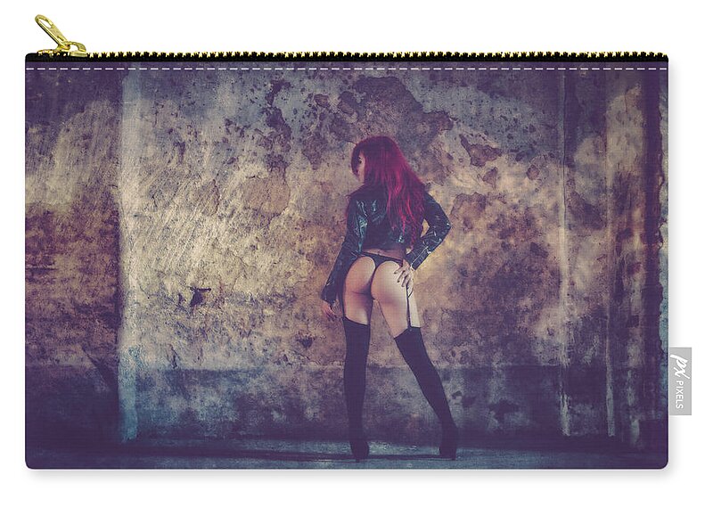 Adult Carry-all Pouch featuring the photograph Pretty things are going to Hell by Traven Milovich