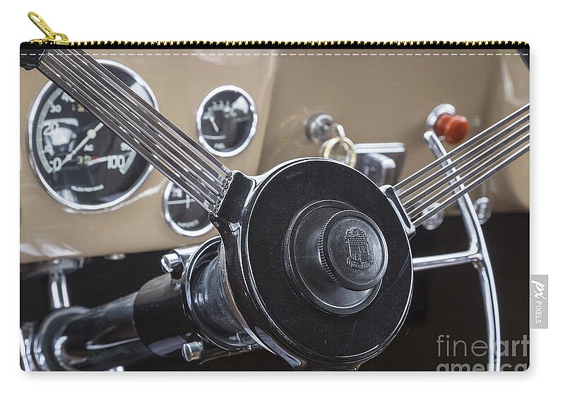 1932 Marmon Zip Pouch featuring the photograph 1932 Marmon V-12 by Dennis Hedberg