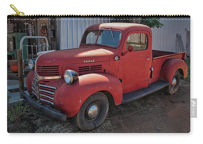 Dodge Zip Pouch featuring the photograph 1940s Dodge Pickup by Buck Buchanan