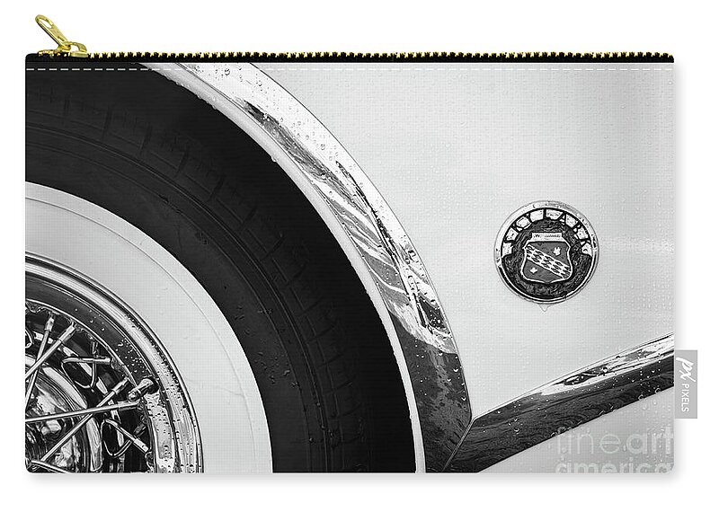 1953 Zip Pouch featuring the photograph 1953 Buick Abstract by Dennis Hedberg