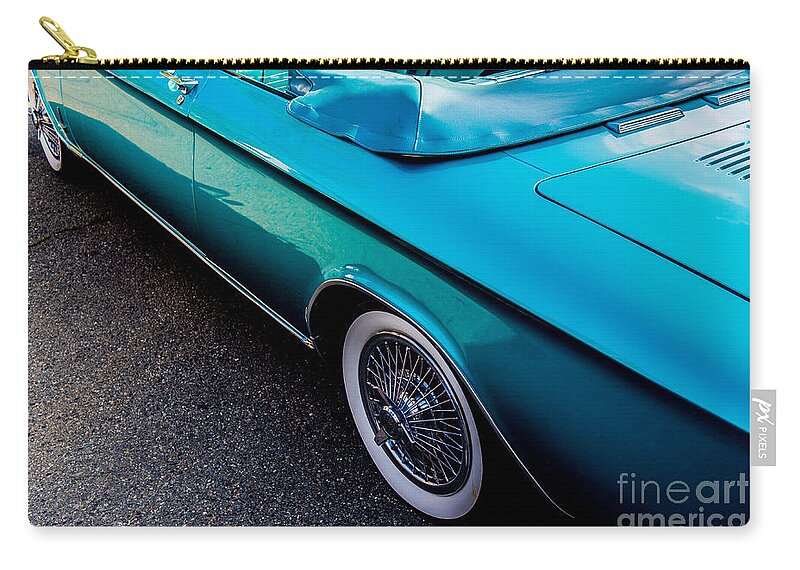 Classic Car Carry-all Pouch featuring the photograph 1964 Chevrolet Corvair Side View by M G Whittingham
