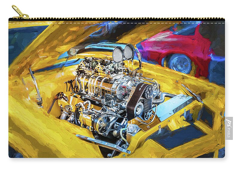 1971 Chevrolet Camaro Zip Pouch featuring the photograph 1971 Chevrolet Camaro by Rich Franco