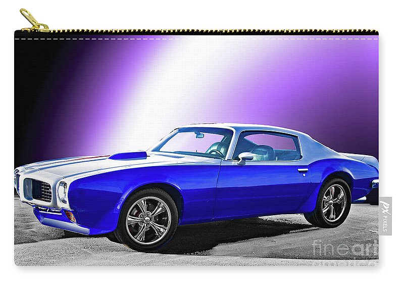 Automobile Zip Pouch featuring the photograph 1971 Pontiac Trans Am I by Dave Koontz