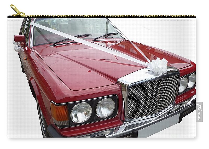 Car Zip Pouch featuring the photograph 1997 Bentley Turbo R by Vicki Spindler