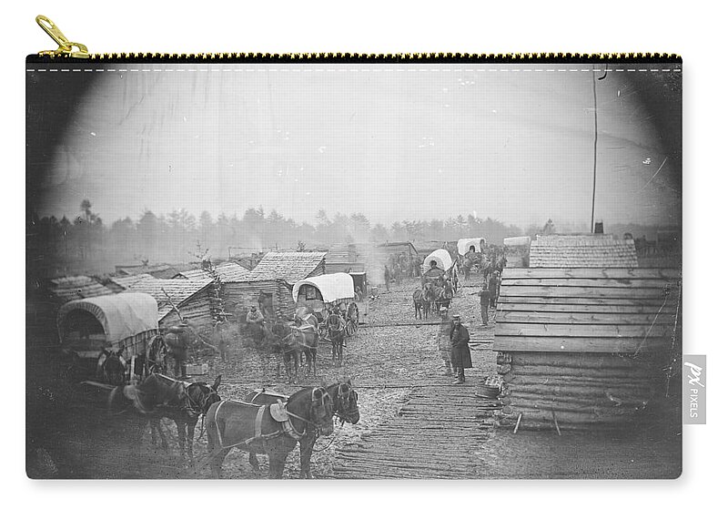 American Civil War Zip Pouch featuring the photograph American Civil War #2 by Mariel Mcmeeking