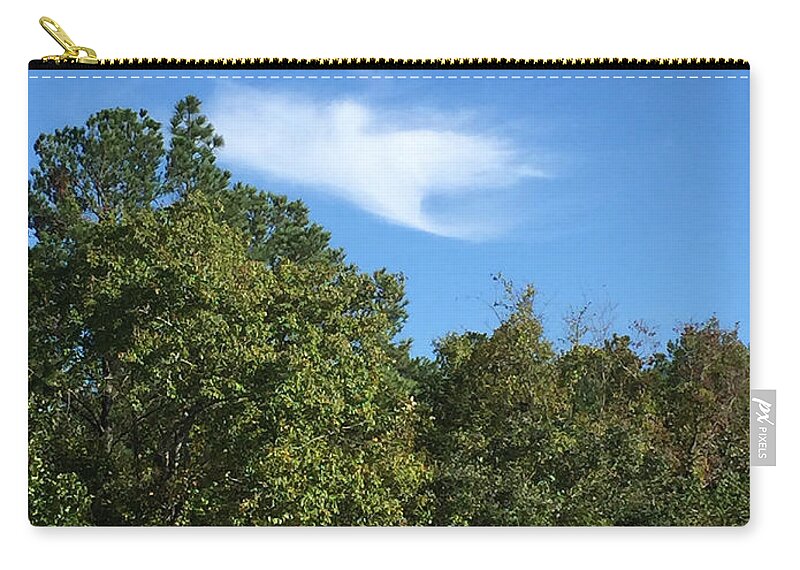 Columbia South Carolina October Angel Cloud Sky Miracle Bible Faith Hope Heaven Zip Pouch featuring the photograph Angel Of Hope #2 by Matthew Seufer