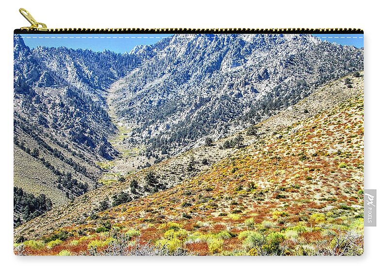 Sky Zip Pouch featuring the photograph Bountiful Desert #2 by Marilyn Diaz