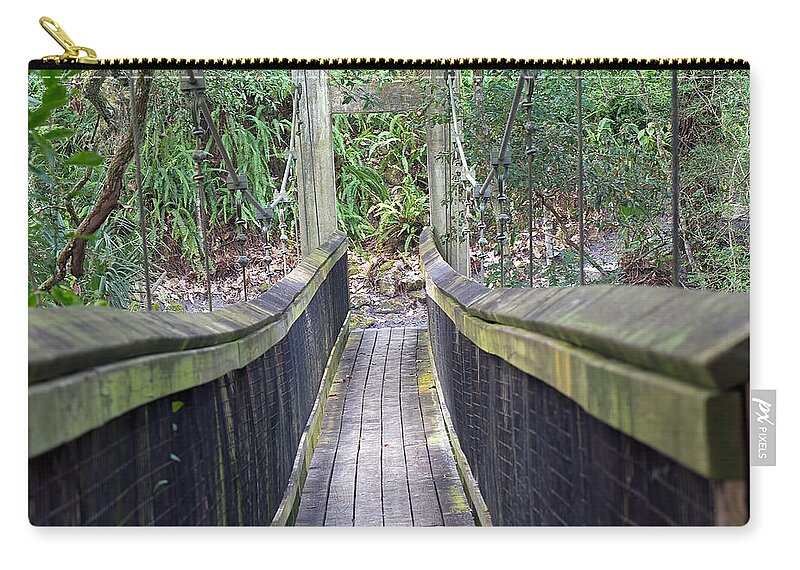 Scenery Zip Pouch featuring the photograph Bridge To Paradise #2 by Kenneth Albin
