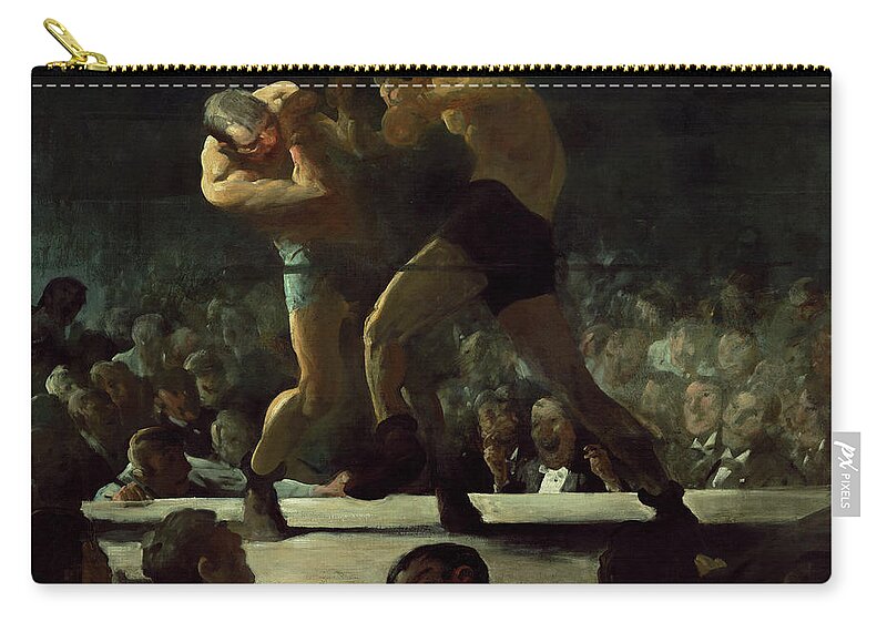 George Bellows Zip Pouch featuring the painting Club Night #2 by George Bellows