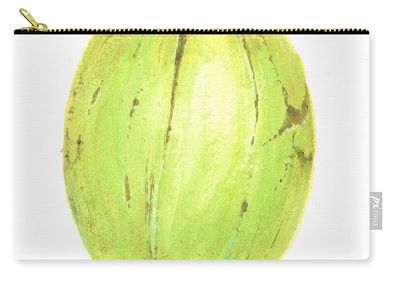 Still Zip Pouch featuring the painting Coconut by Lincoln Seligman