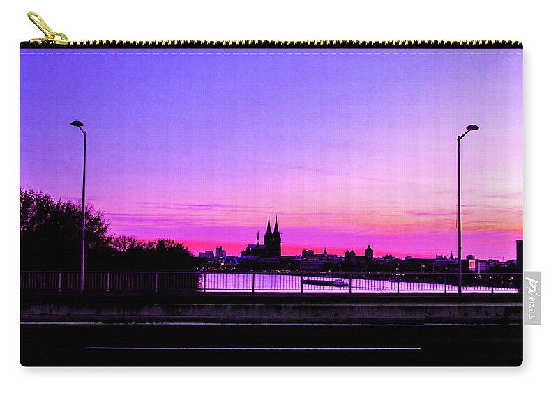 Cologne Zip Pouch featuring the photograph Cologne's City #2 by Cesar Vieira
