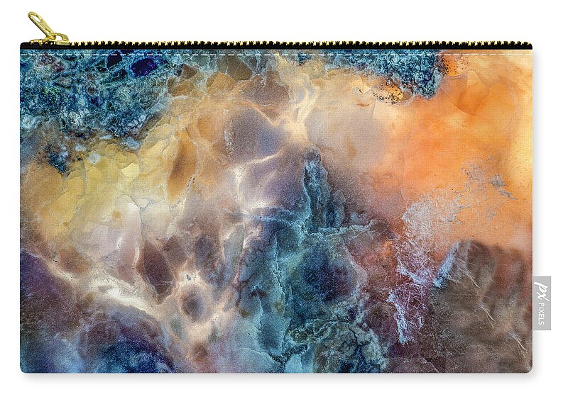 Macro Zip Pouch featuring the photograph Earth Portrait #3 by David Waldrop