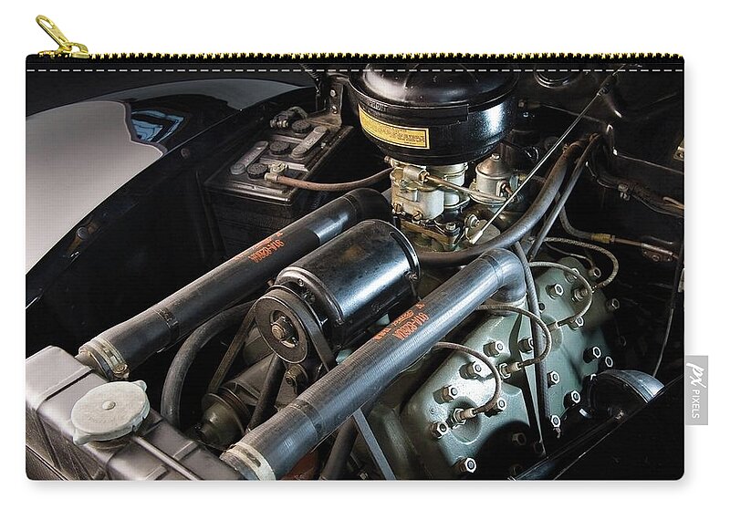 Engine Zip Pouch featuring the digital art Engine #2 by Maye Loeser