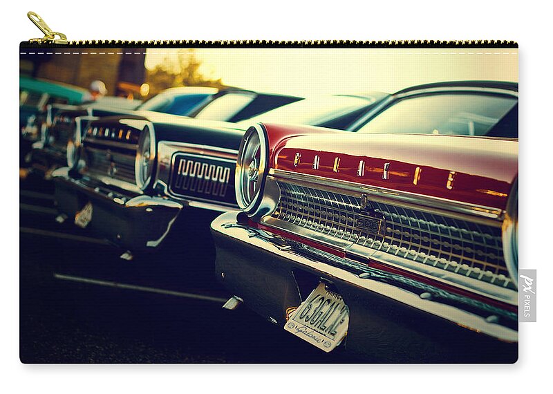 Ford Galaxie Zip Pouch featuring the photograph Ford Galaxie #2 by Mariel Mcmeeking