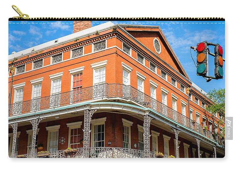 Architecture Zip Pouch featuring the photograph French Quarter #2 by Raul Rodriguez