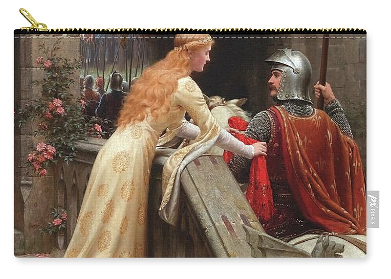 God Speed Carry-all Pouch featuring the painting God Speed by Edmund Blair Leighton