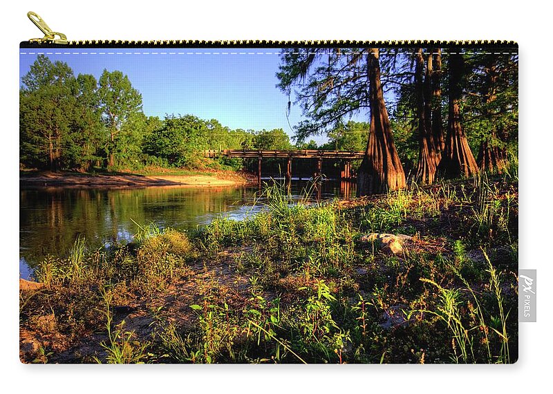 Sunset Zip Pouch featuring the photograph Golden Hour #2 by Ester McGuire