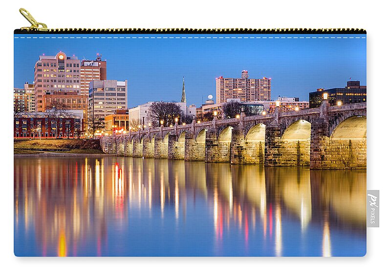 America Zip Pouch featuring the photograph Harrisburg, Pennsylvania #2 by Mihai Andritoiu
