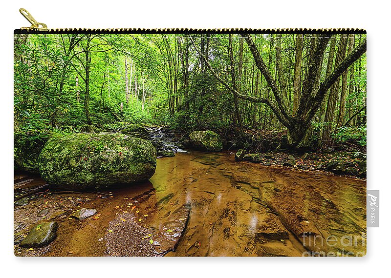 Monongahela National Forest Zip Pouch featuring the photograph Hills Creek Monongahela National Forest #2 by Thomas R Fletcher