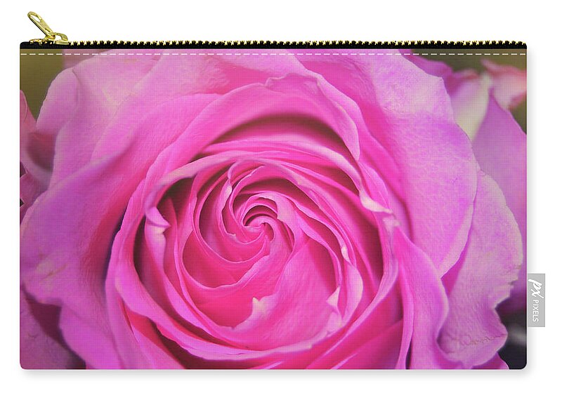Rose Zip Pouch featuring the photograph Hot Pink by JAMART Photography