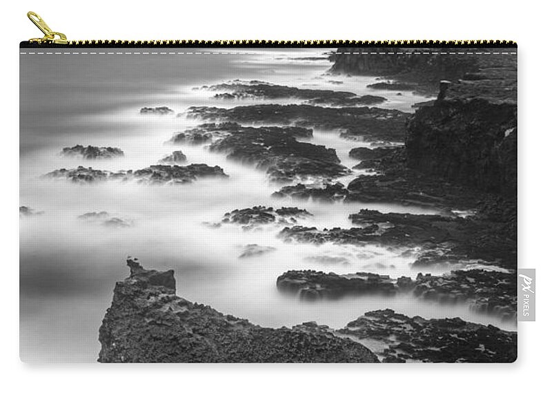 Thufubjarg Zip Pouch featuring the photograph In the storm 1 #3 by Gunnar Orn Arnason