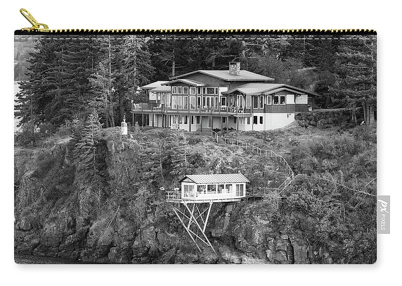 House Zip Pouch featuring the photograph Living On The Edge #2 by Ramunas Bruzas