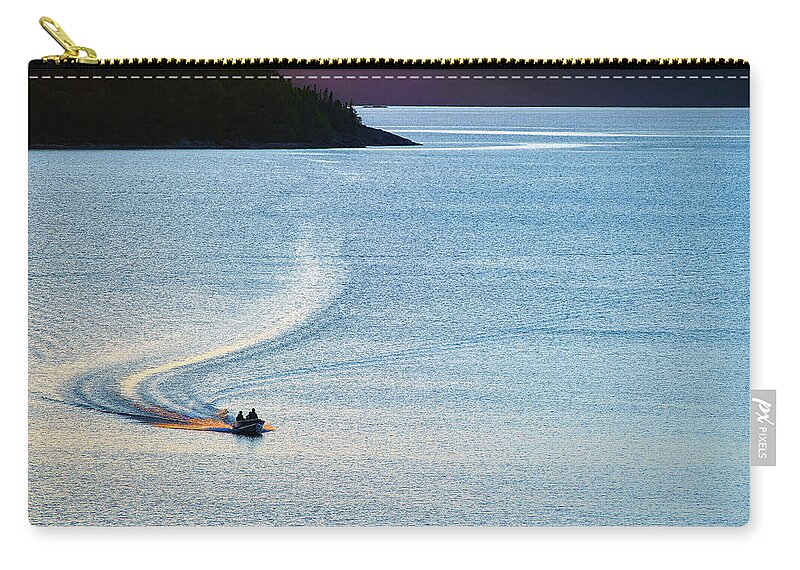 Camping Zip Pouch featuring the photograph Homeward Bound-cooler by Doug Gibbons