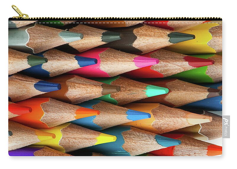 Pencil Zip Pouch featuring the digital art Pencil #2 by Maye Loeser