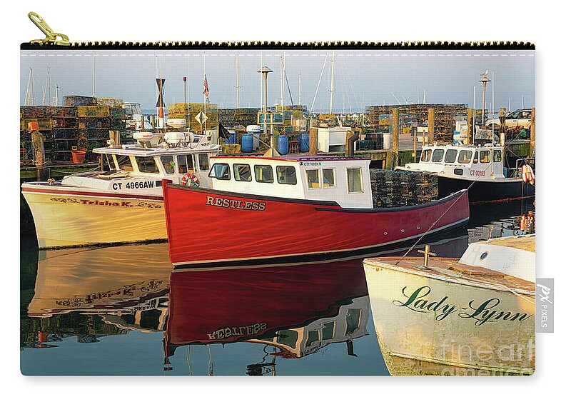 Atlantic Zip Pouch featuring the photograph Rafted Together #2 by Joe Geraci