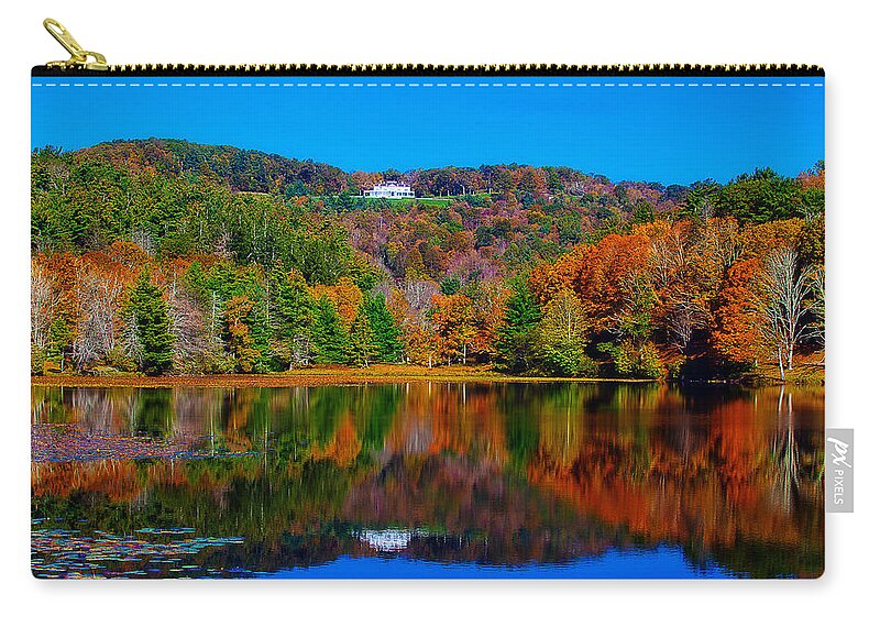 Reflection Zip Pouch featuring the digital art Reflection #2 by Maye Loeser