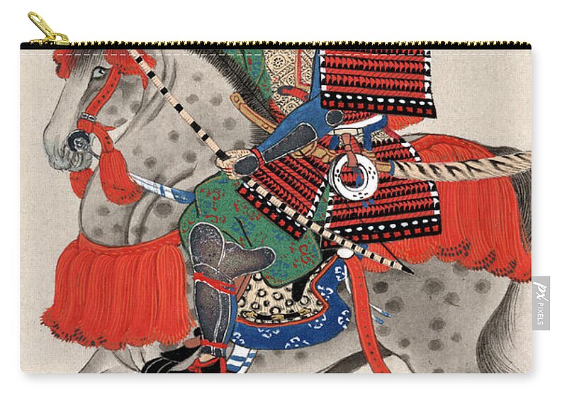 Military Zip Pouch featuring the photograph Samurai Warrior #2 by Science Source