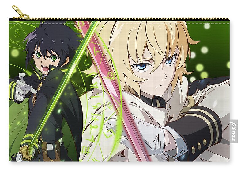 Seraph Of The End Zip Pouch featuring the digital art Seraph of the End #2 by Super Lovely