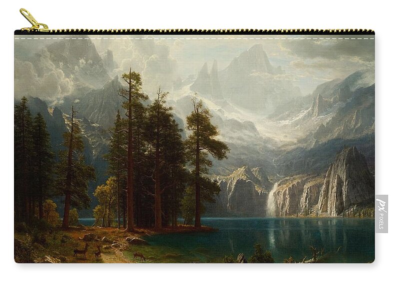 Sierra Nevada Carry-all Pouch featuring the painting Sierra Nevada by MotionAge Designs