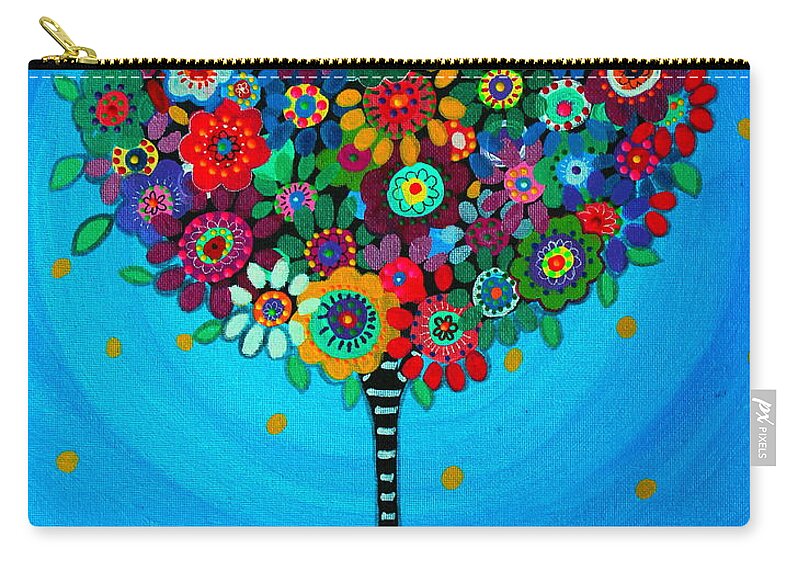 Gay Solomon Zip Pouch featuring the painting Tree Of Life #2 by Pristine Cartera Turkus