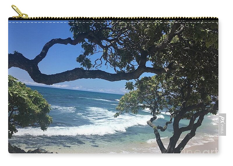 Photography Zip Pouch featuring the photograph Tropical Paradise #2 by Karen Nicholson