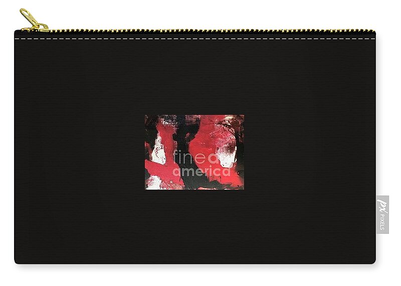 Passion Zip Pouch featuring the painting Untitled 4 by Fereshteh Stoecklein