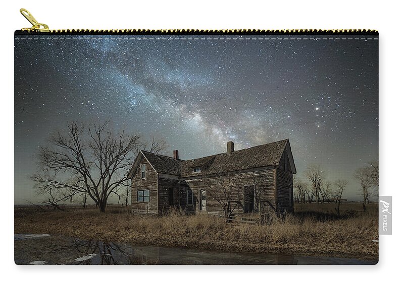 Abandoned Zip Pouch featuring the photograph What Once Was #2 by Aaron J Groen