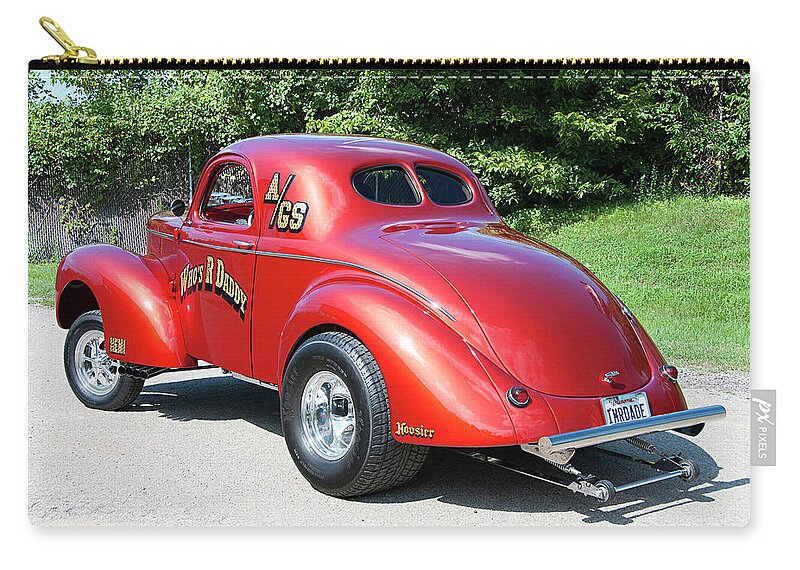 Willys Coupe Zip Pouch featuring the photograph Willys Coupe #2 by Jackie Russo