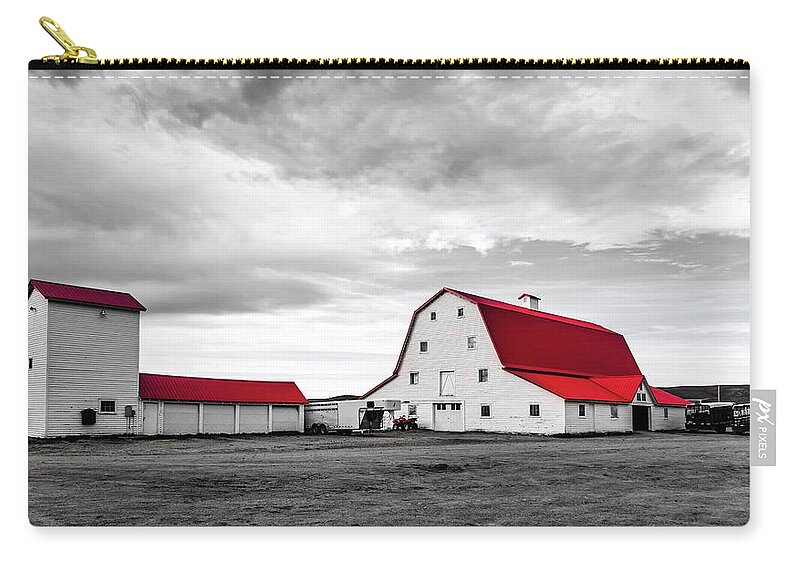 Carbon County Zip Pouch featuring the photograph Wyoming Ranch #2 by Mountain Dreams