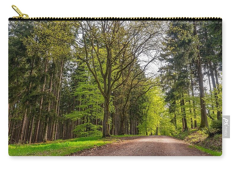 Forest Zip Pouch featuring the photograph Forest #20 by Jackie Russo