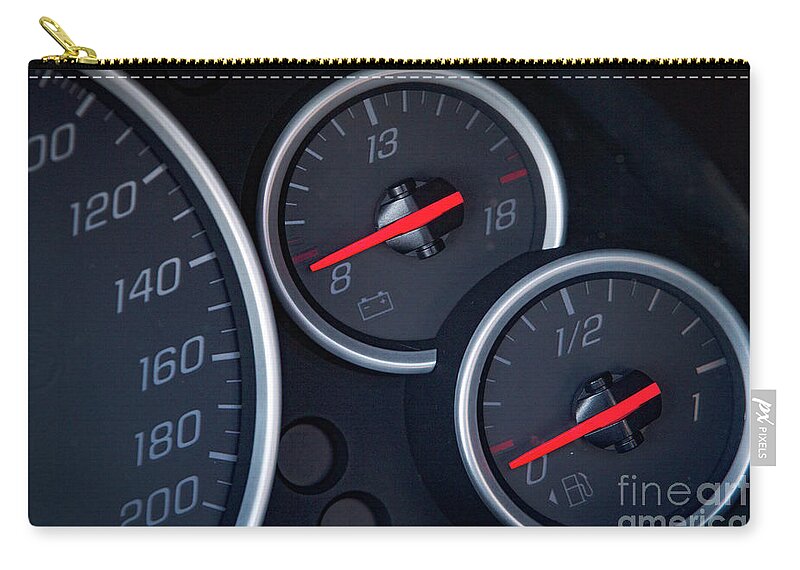 Speed Zip Pouch featuring the photograph 200 Mph by Dennis Hedberg