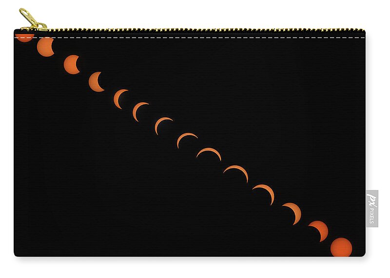 Eclipse Carry-all Pouch featuring the photograph 2017 Solar Eclipse by Mark Allen