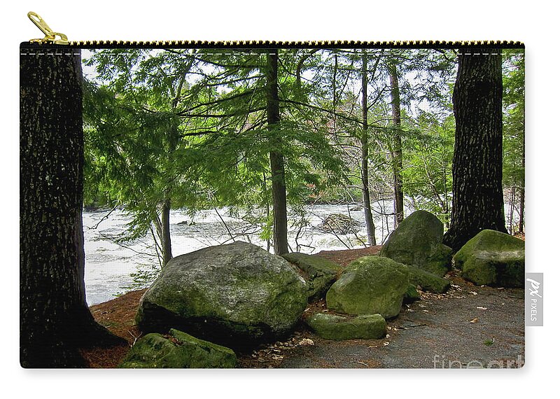  Zip Pouch featuring the photograph 2018 by Burney Lieberman