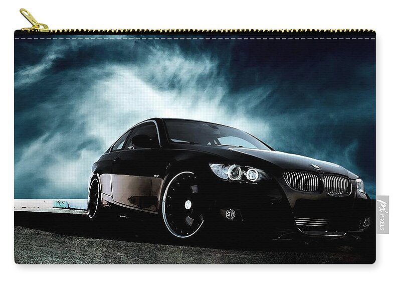 Bmw Zip Pouch featuring the photograph BMW #21 by Jackie Russo